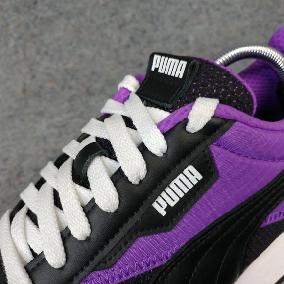 Puma Future Rider Mens 11 Shoes Athletic Sneakers Low Top Black Purple 382068-01 - Picture 5 of 10